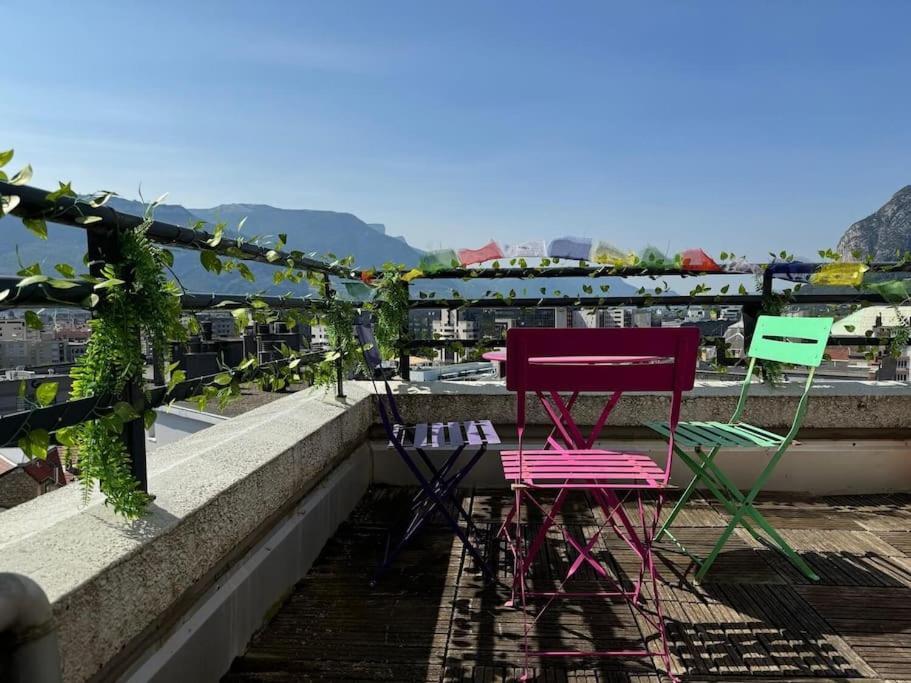 Le Rooftop Calme Et Terrasse A 1 Minute De La Gare غرونوبل المظهر الخارجي الصورة